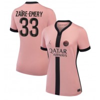 Dres Paris Saint-Germain Warren Zaire-Emery #33 Tretina pre Ženy 2024-25 Krátky Rukáv